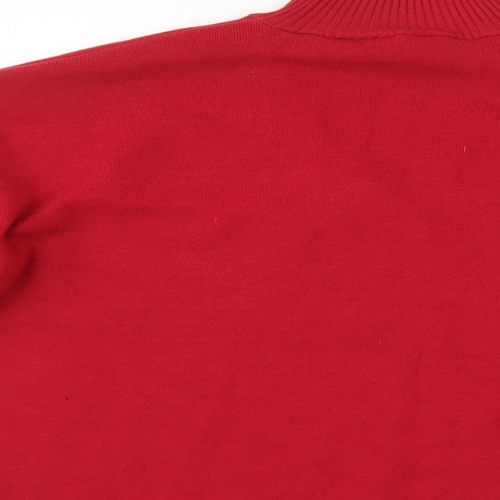 F&F Womens Red Pullover Jumper Size 14