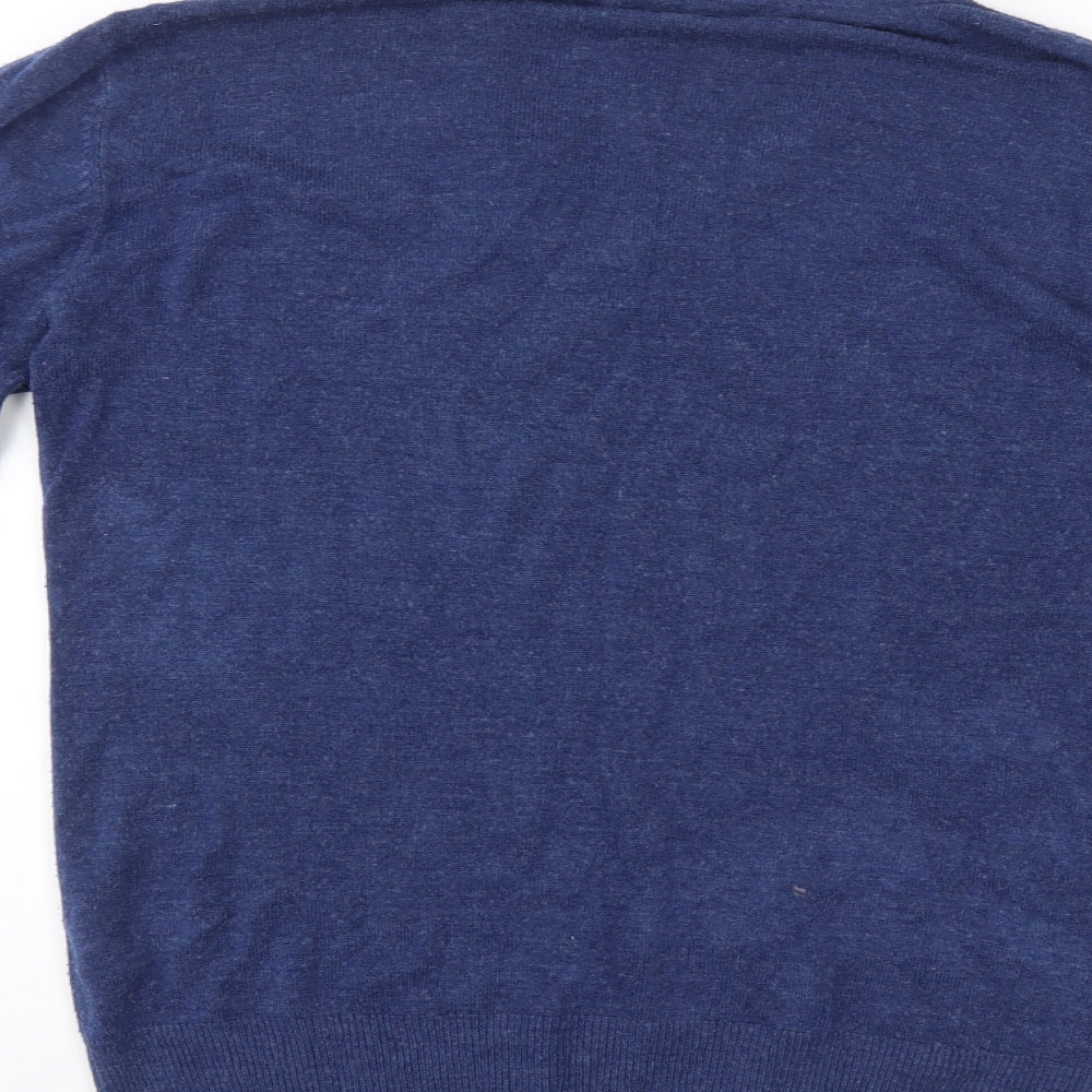 Easy Mens Blue Pullover Jumper Size M