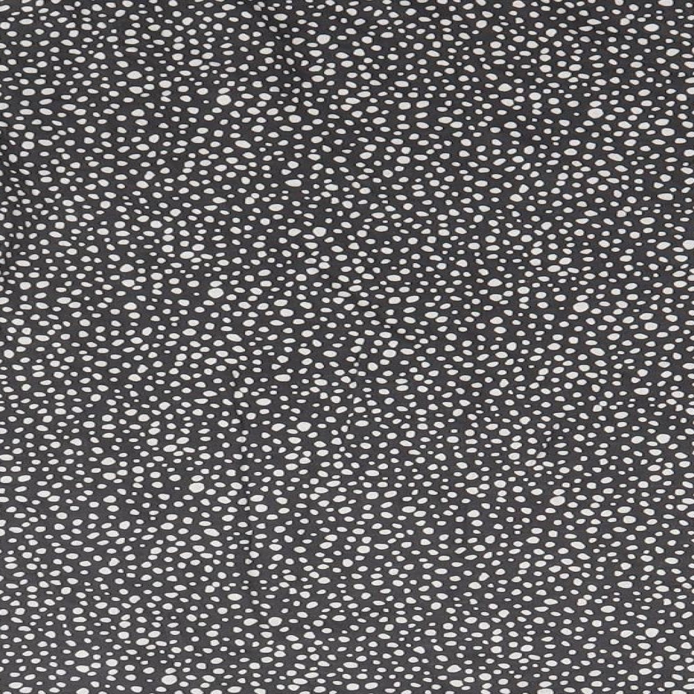 NEXT Girls Black Spotted Basic T-Shirt Size 11 Years