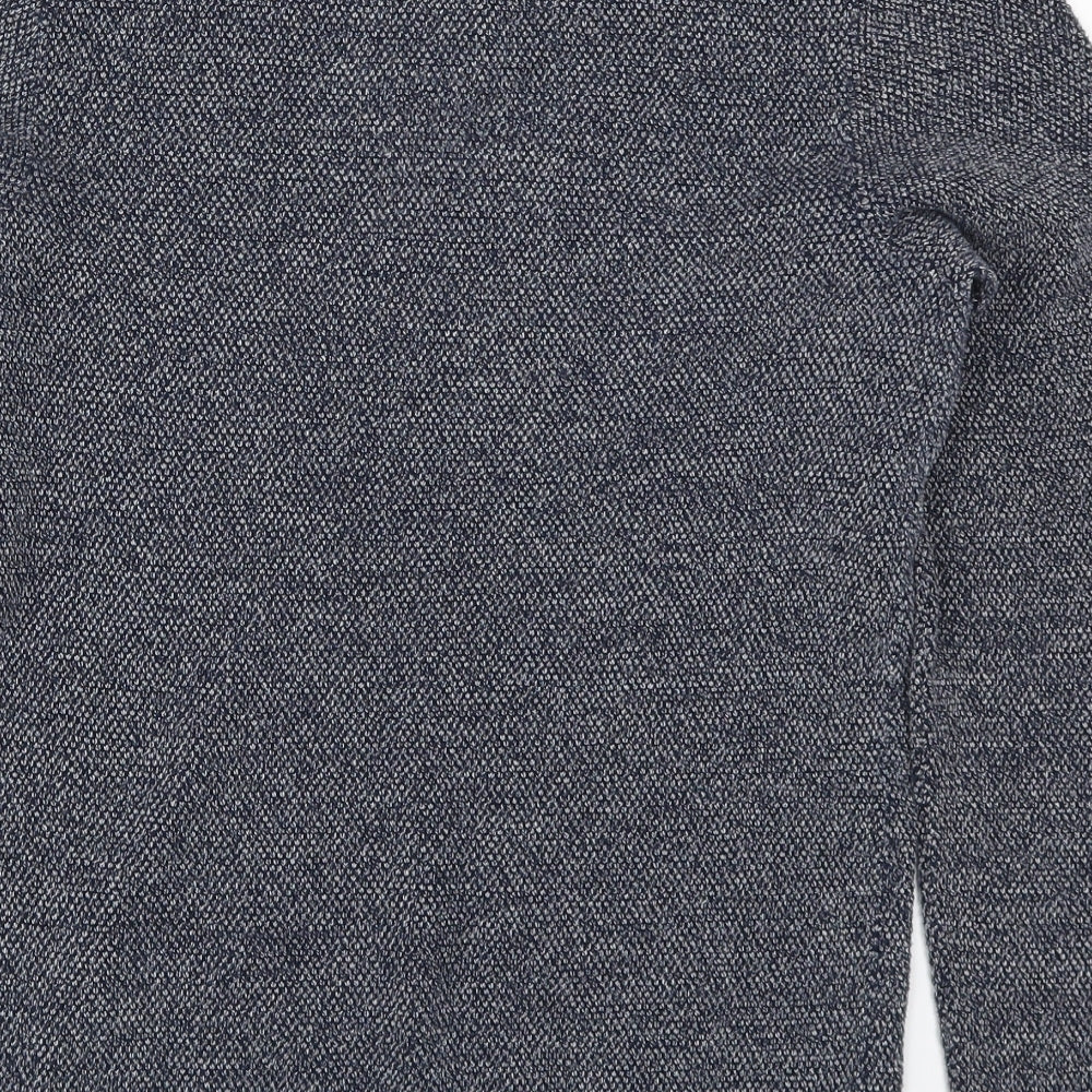 Avenue Mens Blue Knit Pullover Jumper Size S
