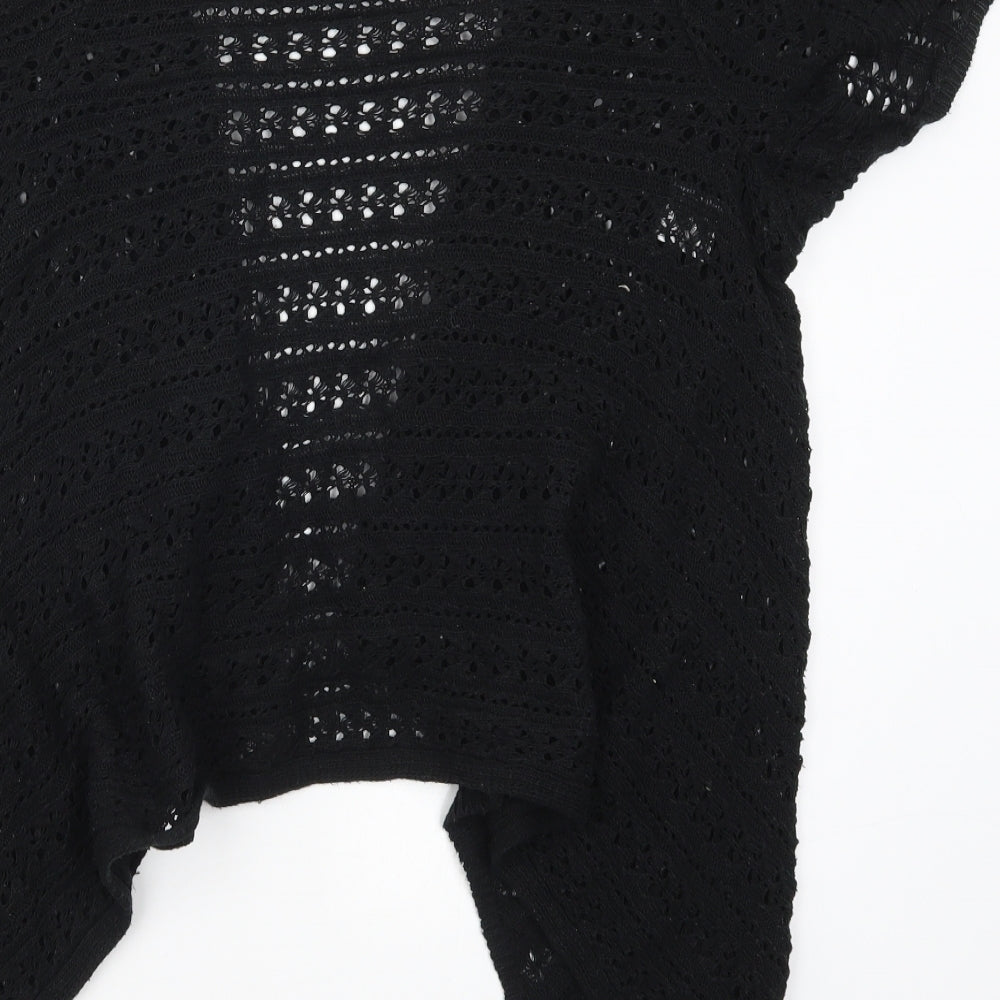 Select Womens Black Knit Cardigan Jumper Size 16