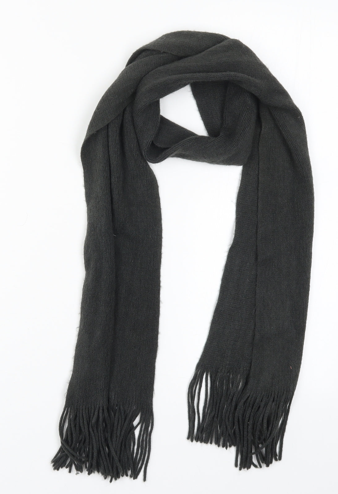 Preworn Womens Grey Knit Scarf