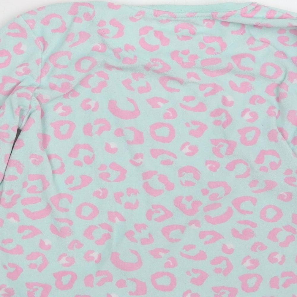 Primark Girls Blue Animal Print Top Pyjama Top Size 8-9 Years