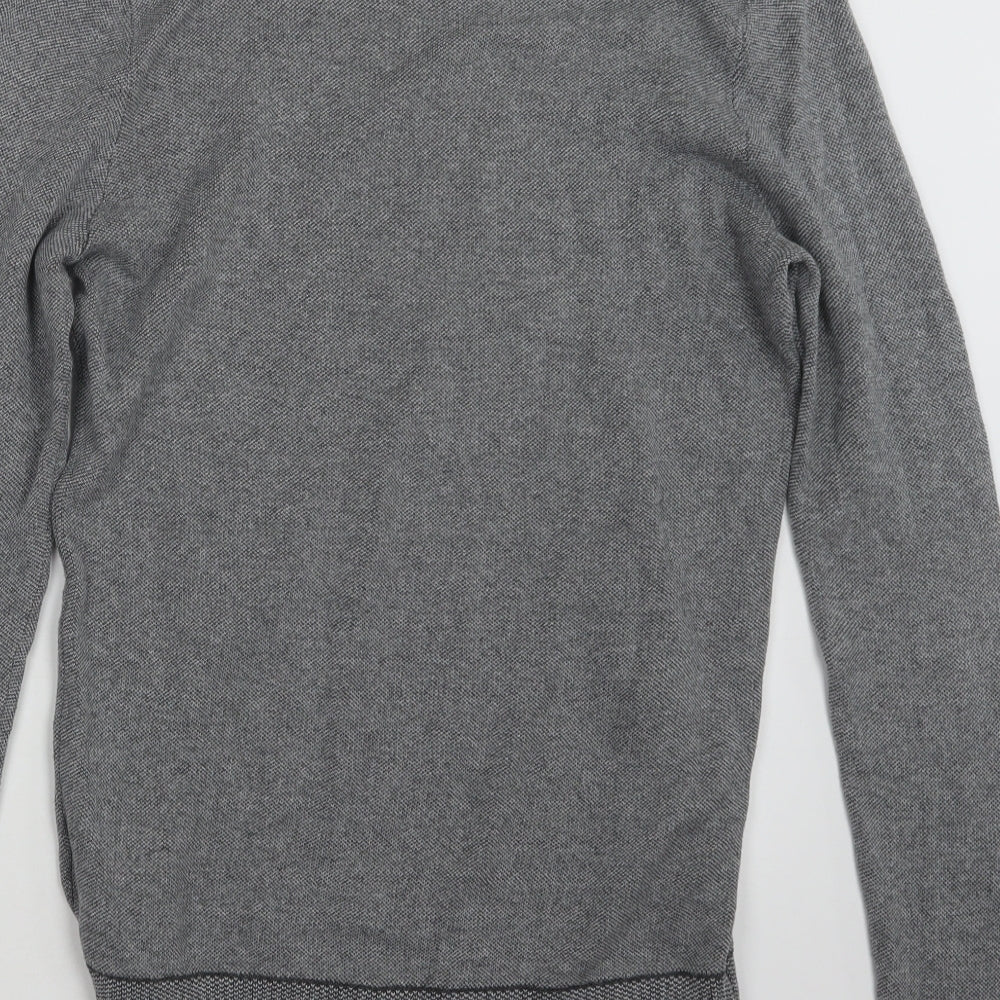 Mason Cinqcent Mens Grey Knit Pullover Jumper Size S