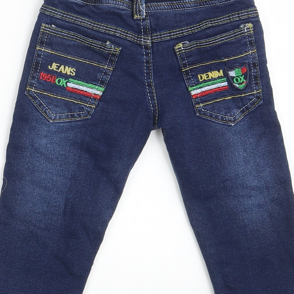 Onix Baby Blue Denim Cropped Jeans One Size - Waist 18in; Inside leg 11in