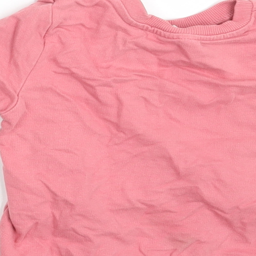 So Cute Girls Pink Pullover Jumper Size 12-18 Months