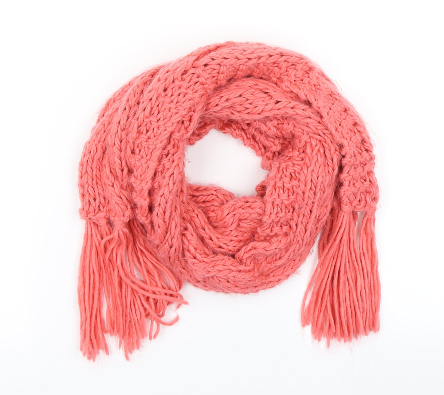 New Look Womens Pink Knit Scarf