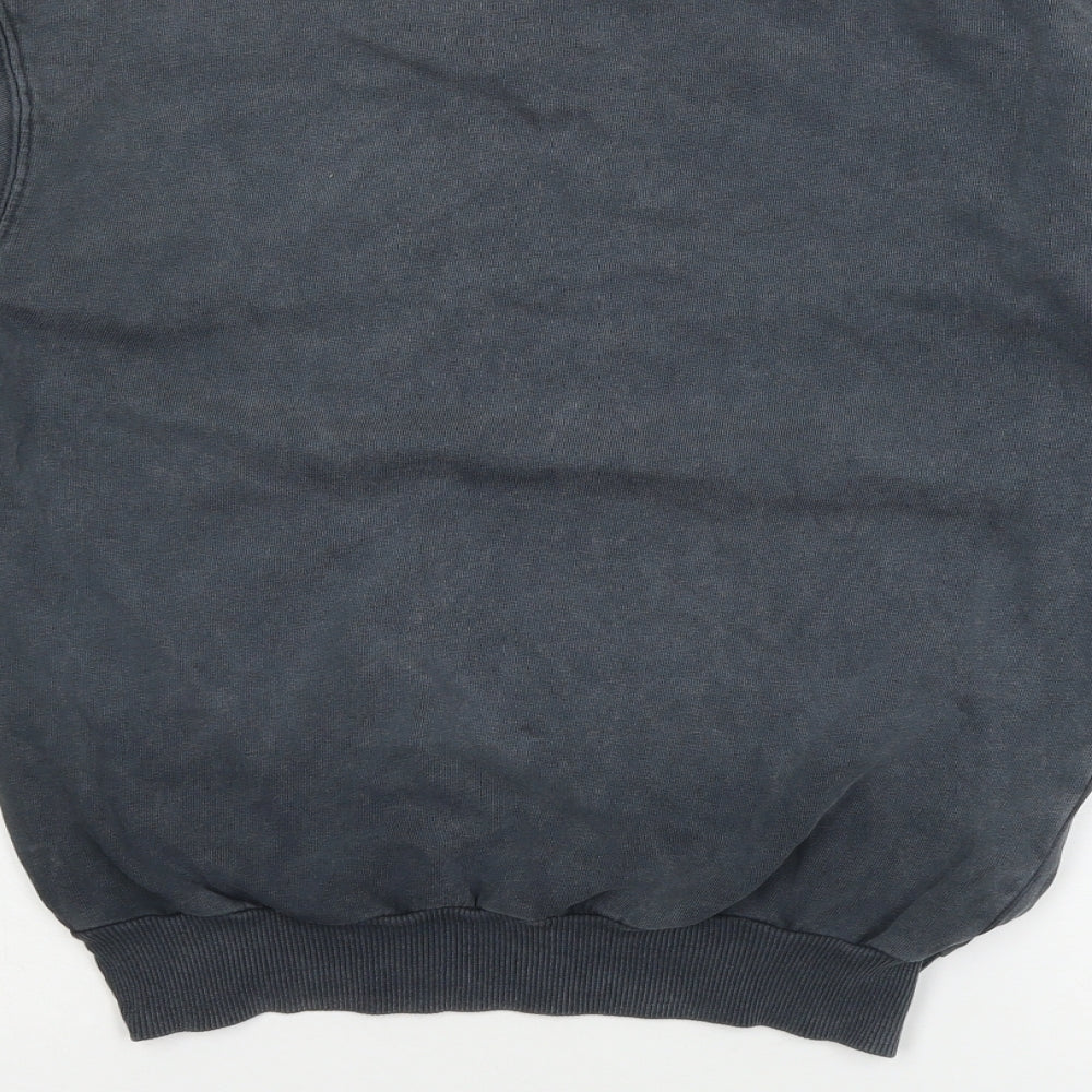 Boohoo Womens Grey Jersey Pullover Sweatshirt Size 6 - L'Amore