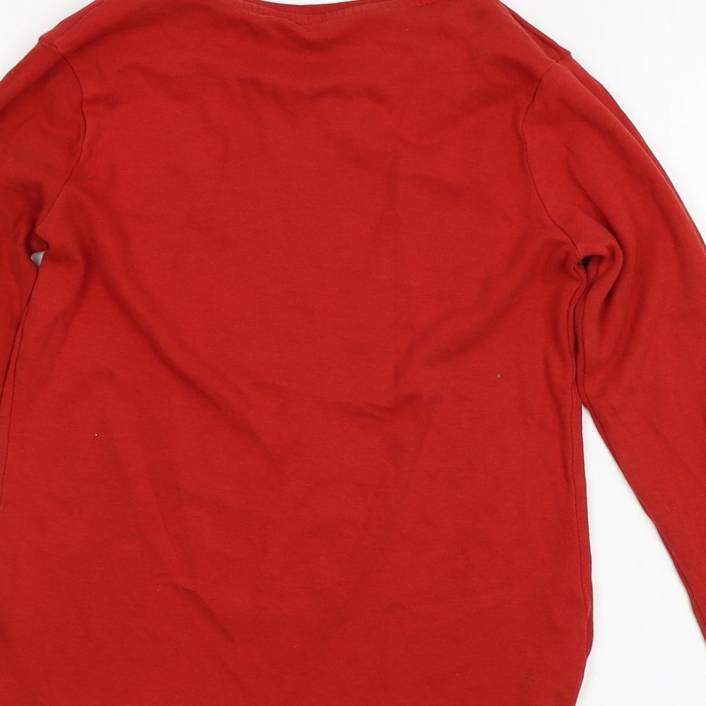 George Boys Red Jersey Basic T-Shirt Size 11-12 Years - Christmas Crew 2019