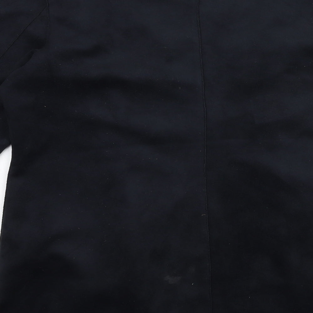 Tailya Womens Black Overcoat Jacket Size XL