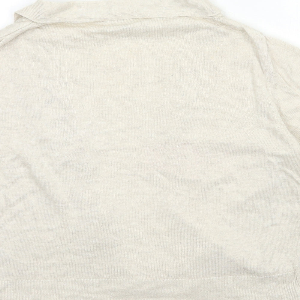 Wallis Womens Beige Knit Cardigan Jumper Size S
