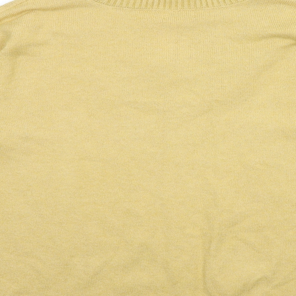 Papaya Womens Beige Knit Pullover Jumper Size M