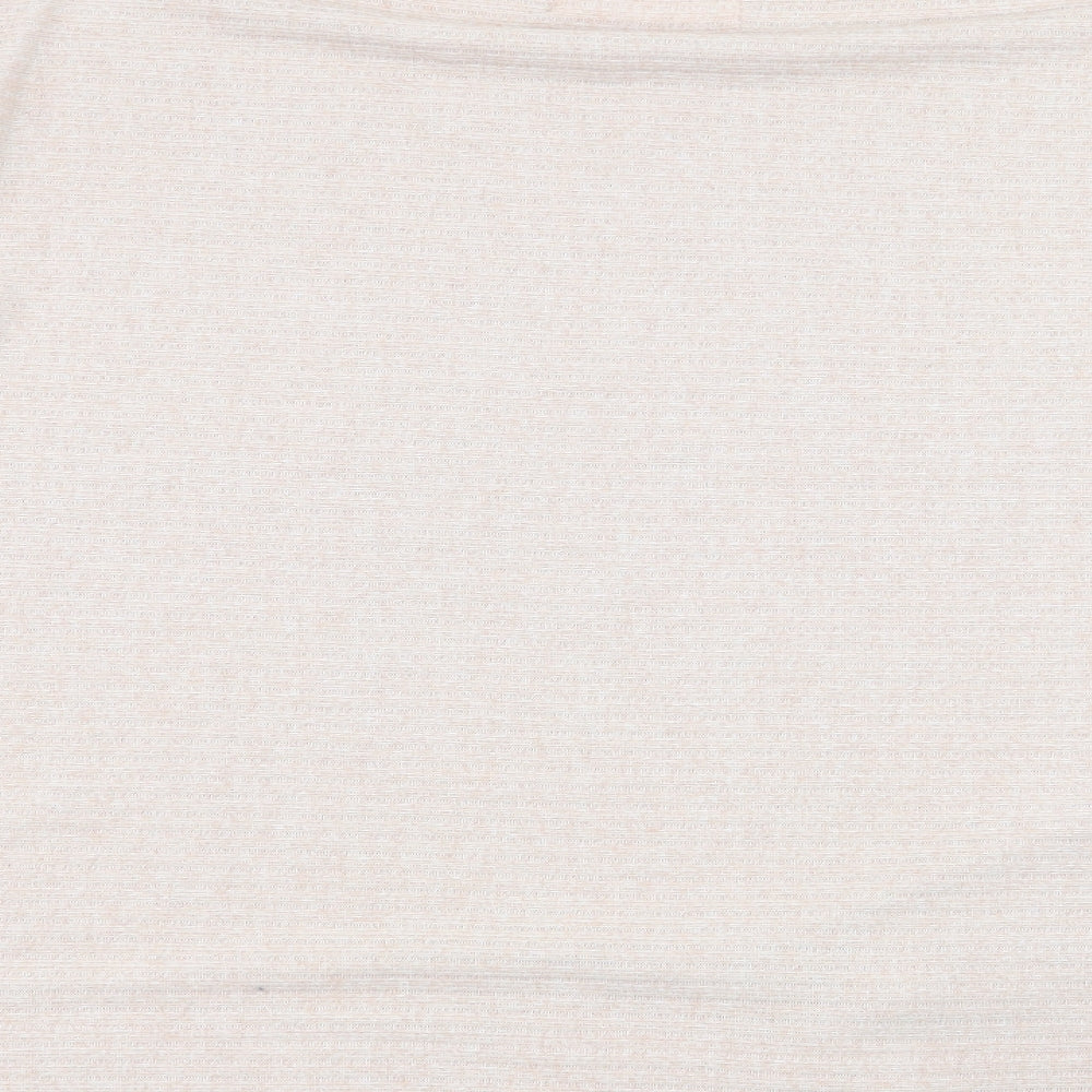 Asda George Womens Beige Solid Top Pyjama Set Size 16
