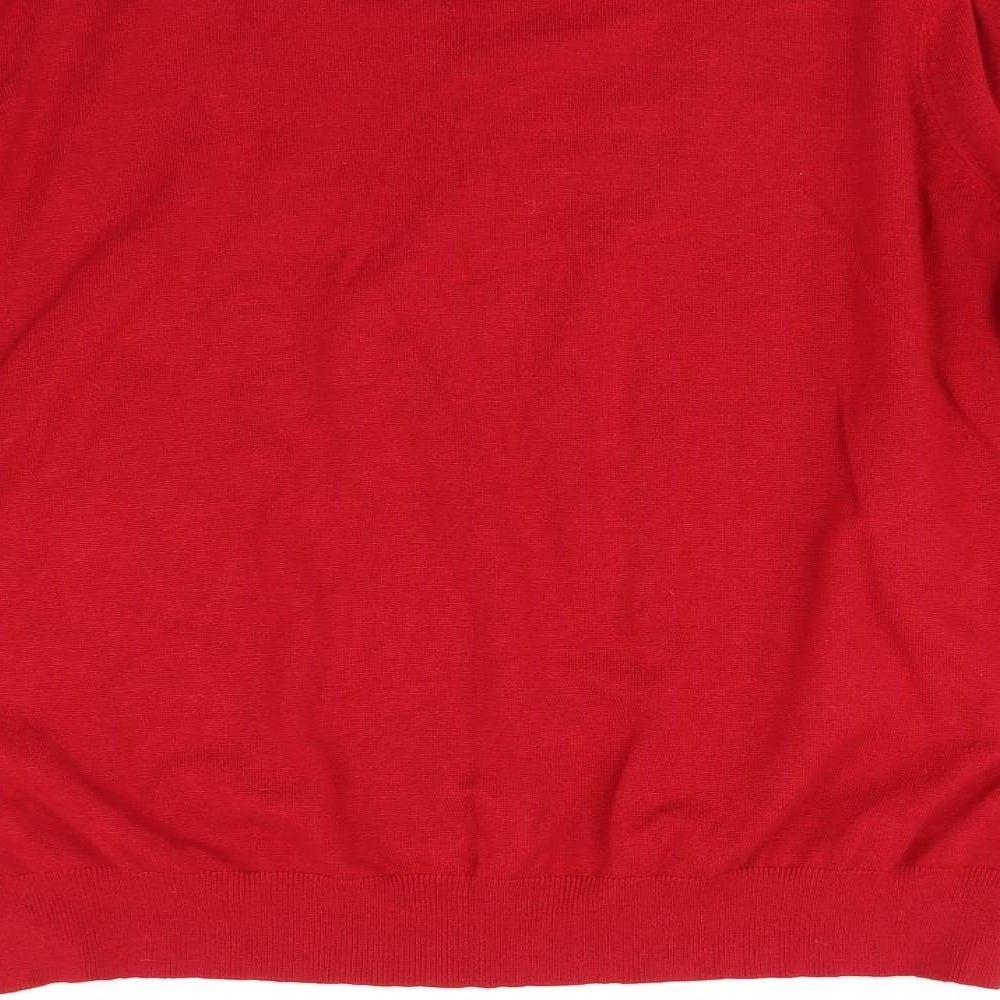 Bonmarché Womens Red Knit Pullover Jumper Size XL
