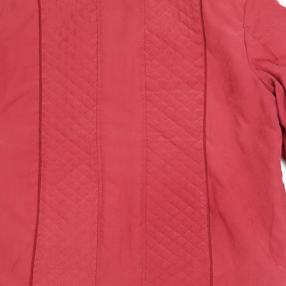Preworn Womens Red Overcoat Coat Size M