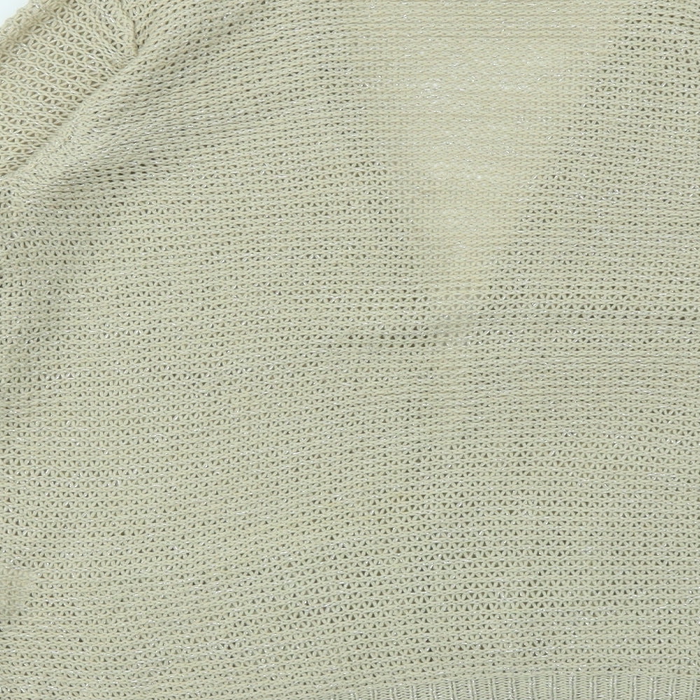 AKD A WEST Womens Ivory Cardigan Jumper Size 14