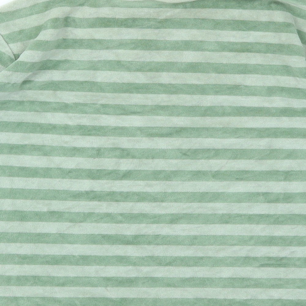 DP Boys Green Striped Basic T-Shirt Size 8 Years