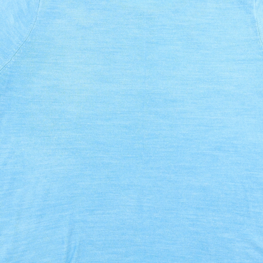 Love knitwear Womens Blue Knit Pullover Jumper Size 16