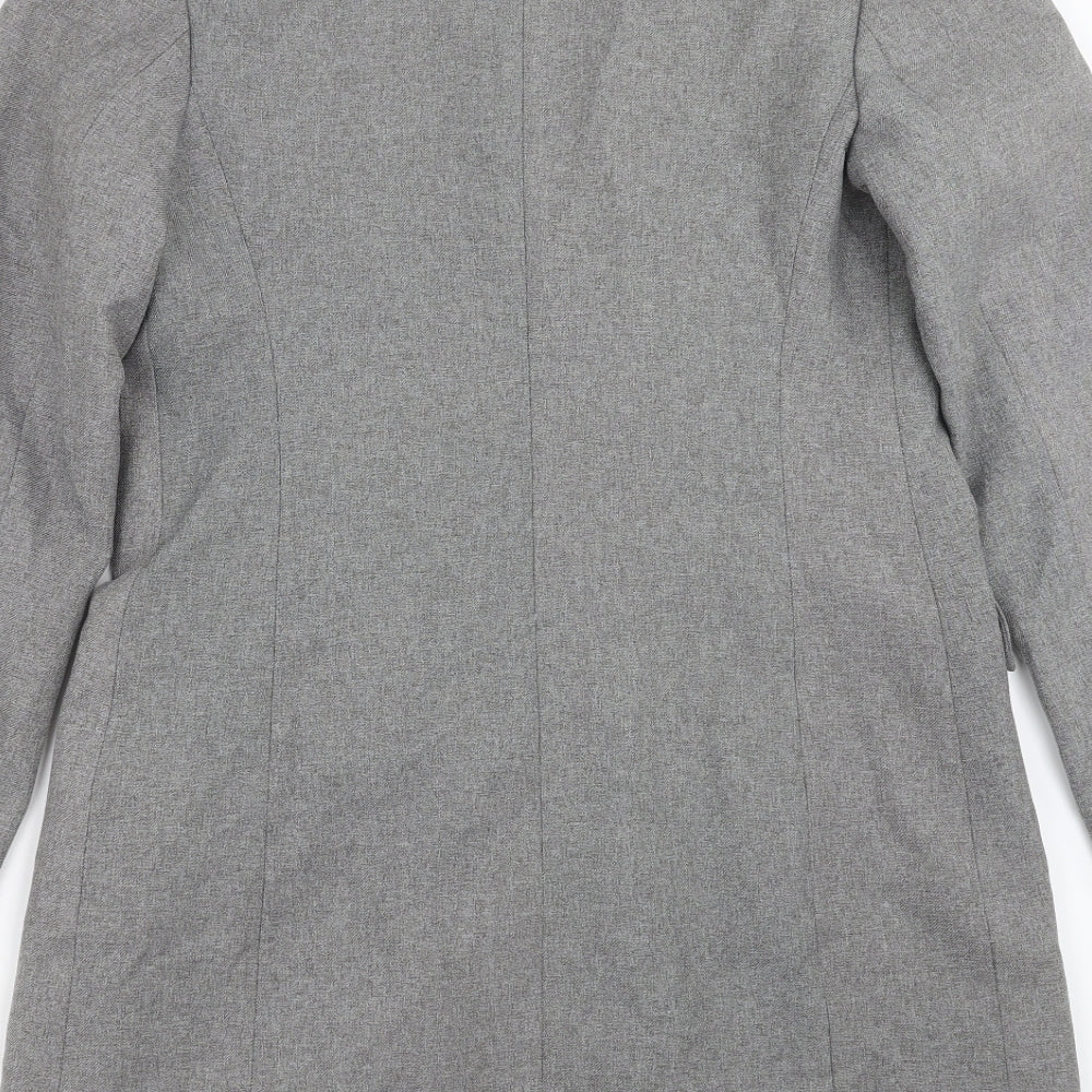 la citta Womens Grey Jacket Suit Jacket Size 12