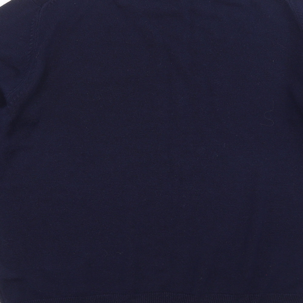 Marks & Spencer Womens Blue Knit Pullover Jumper Size 16