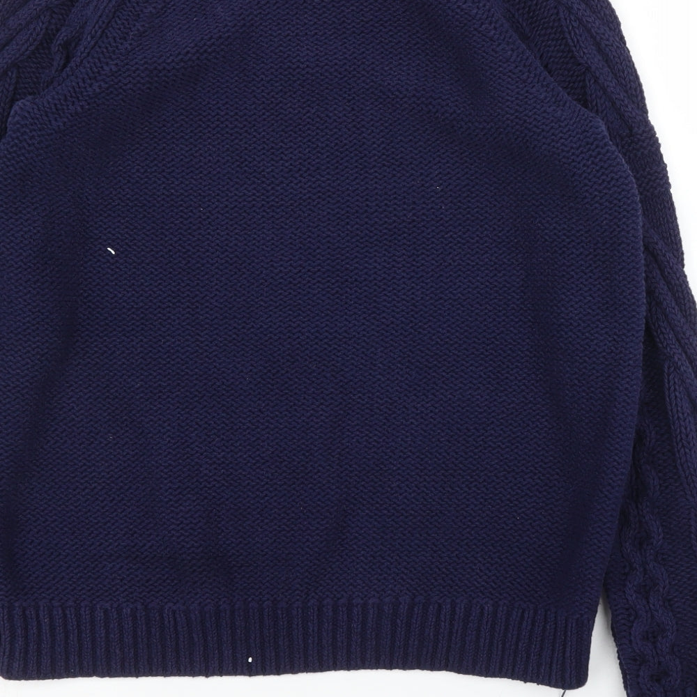 Monkl Mens Blue Pullover Jumper Size S