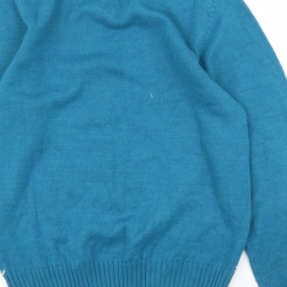 Topshop Womens Blue Pullover Jumper Size L