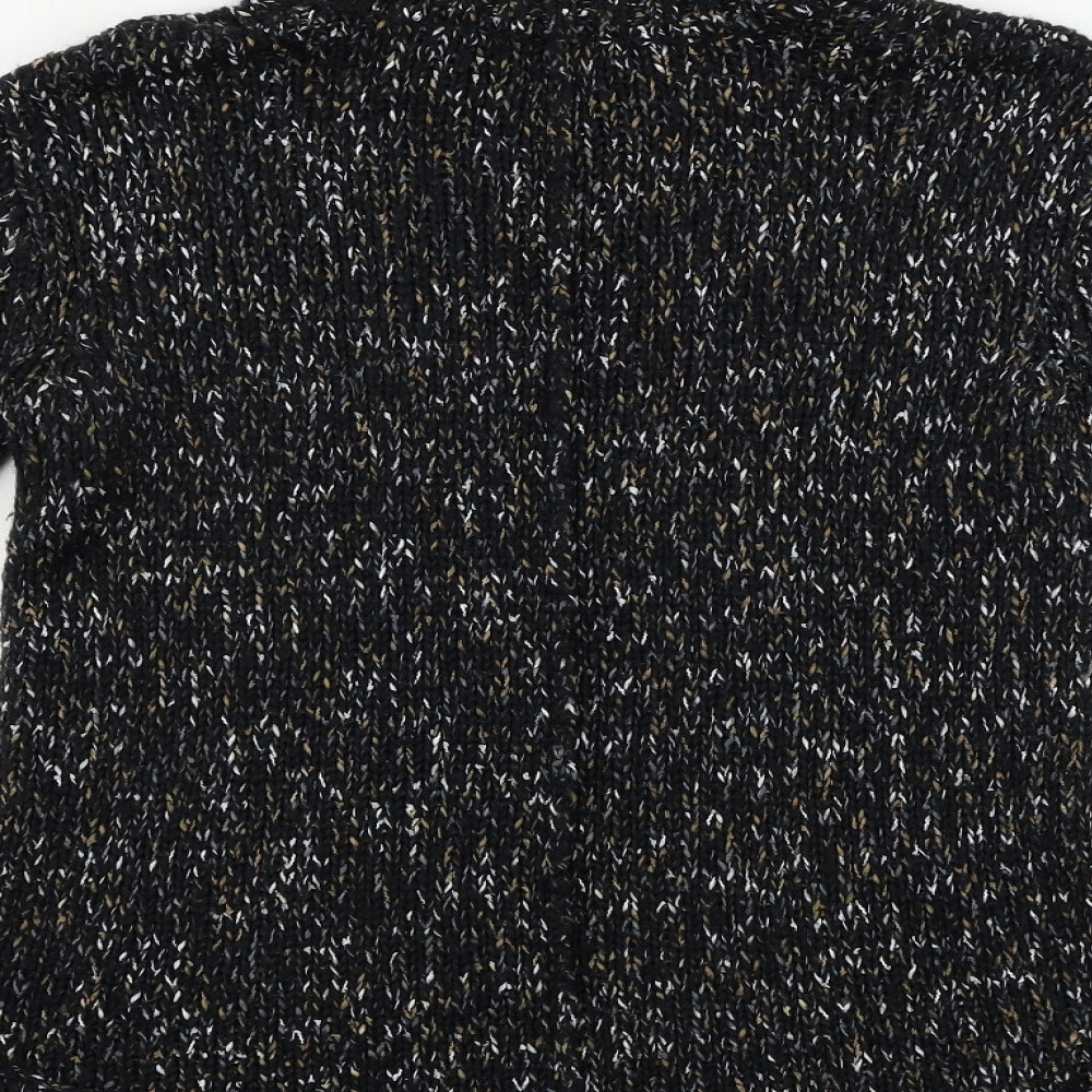 miss Womens Black Pullover Jumper One Size