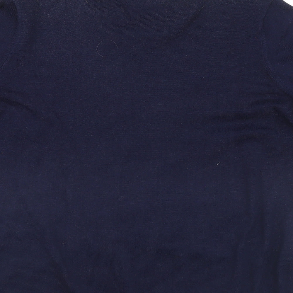 BASSINI Womens Blue Pullover Jumper Size M