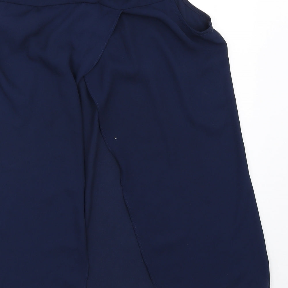 F&F Womens Blue Basic Blouse Size 10