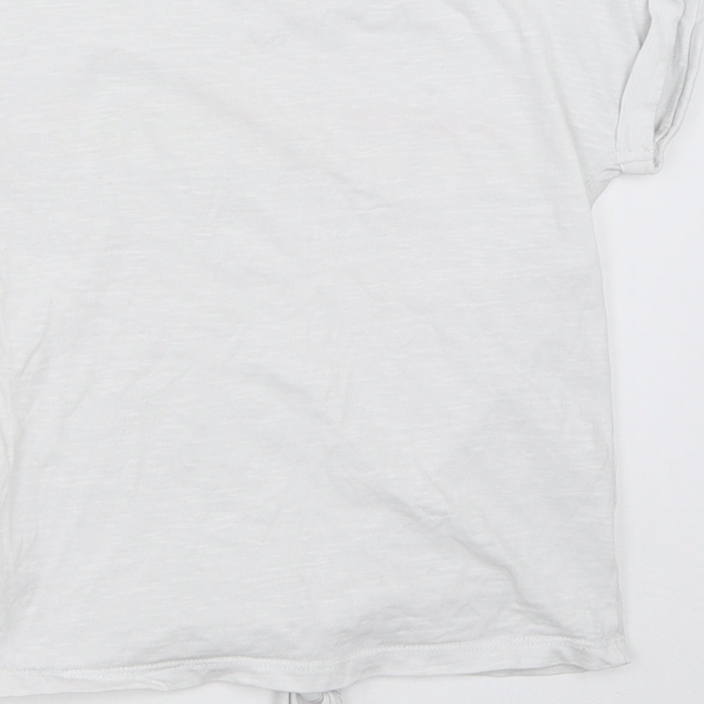 Mini Club Girls White Basic T-Shirt Size 5-6 Years