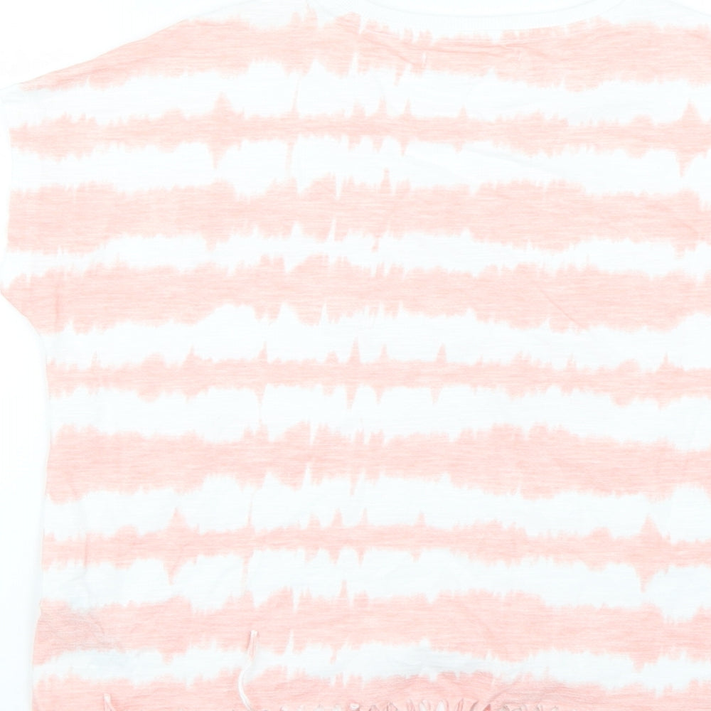 Marks & Spencer Girls Multicoloured Geometric Basic T-Shirt Size 12-13 Years