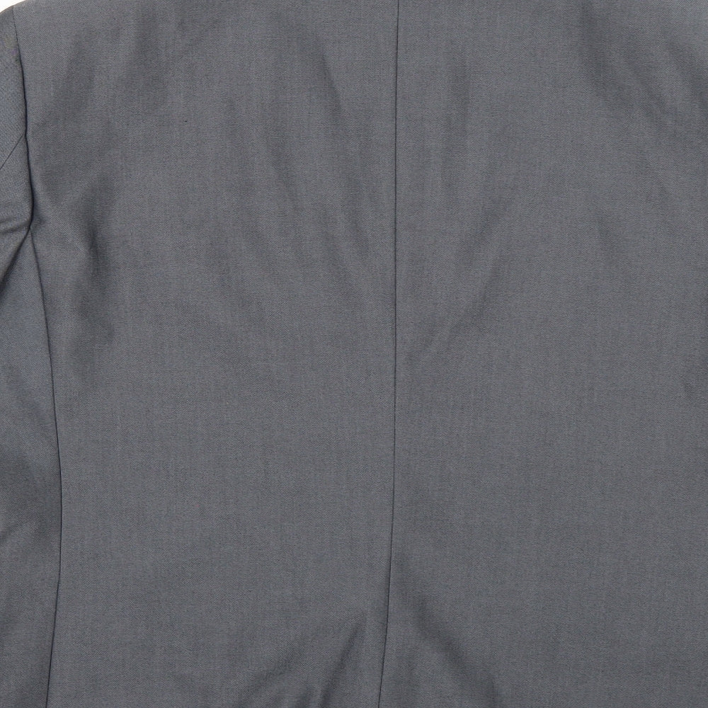 Fellini Mens Grey Jacket Suit Jacket Size S