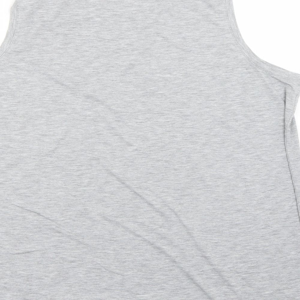 the relaxed Womens Grey Basic Tank Size 18