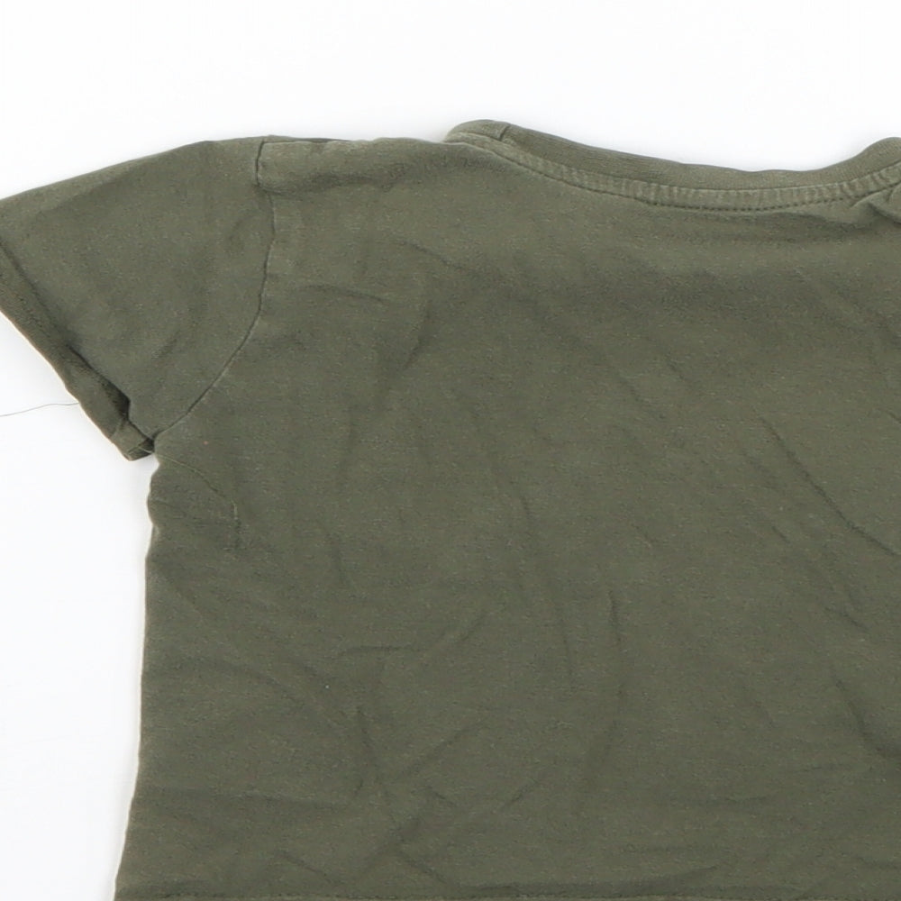 Primark Baby Green Geometric Basic T-Shirt Size 18-24 Months