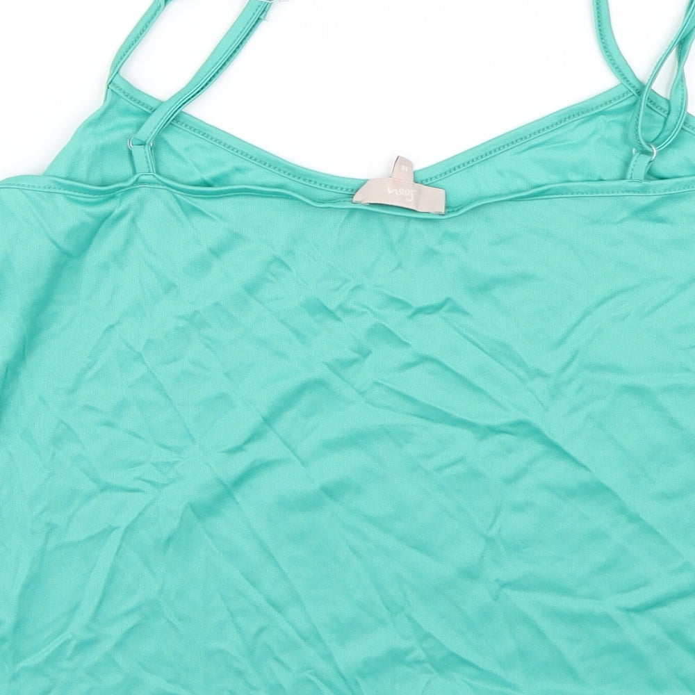 Matalan Womens Green Basic Blouse Size 16