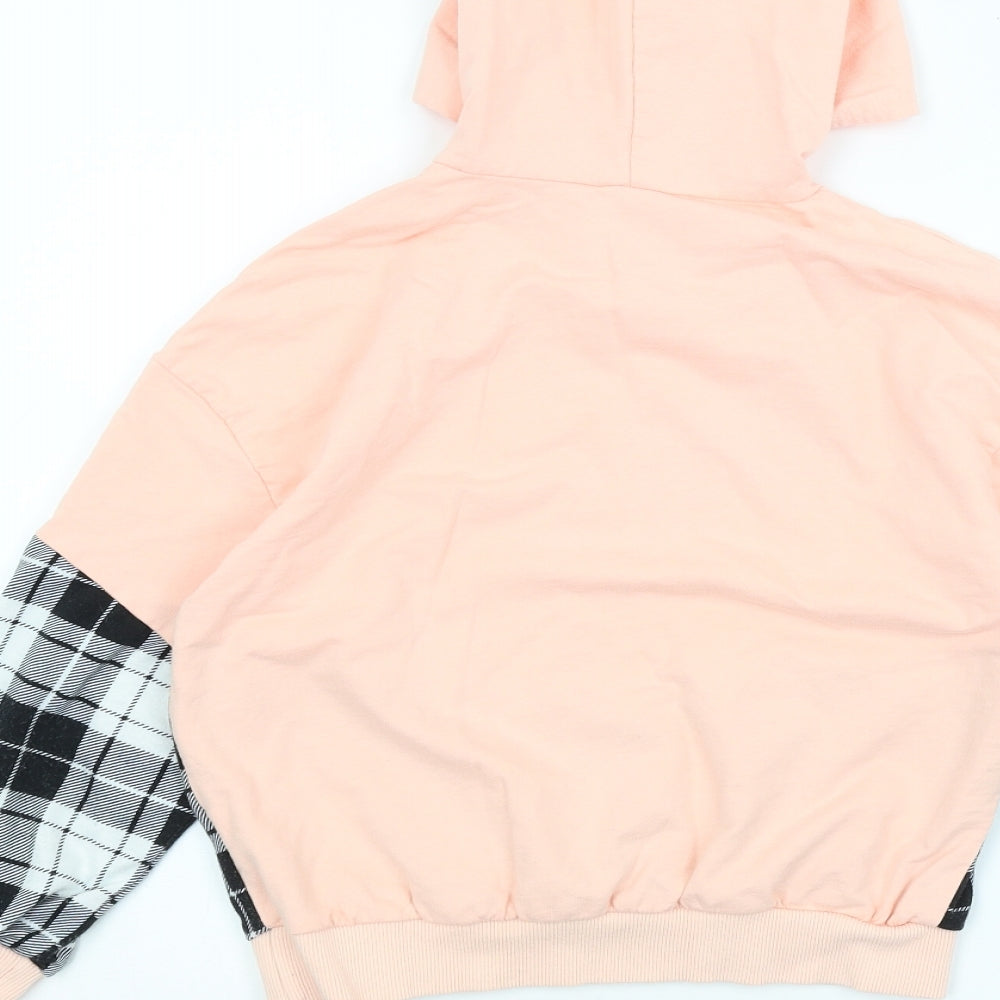 SheIn Girls Pink Pullover Hoodie Size 10 Years