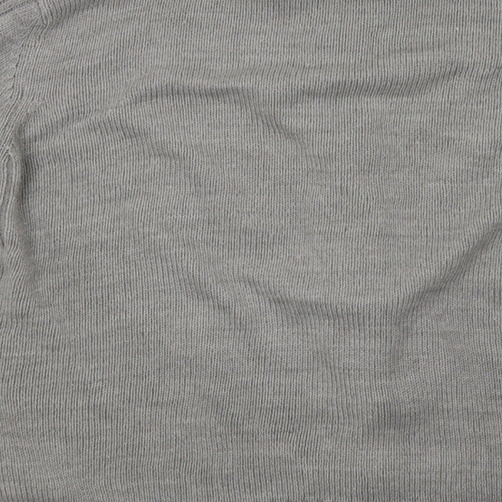 Kensington Mens Grey Knit Full Zip Sweatshirt Size M