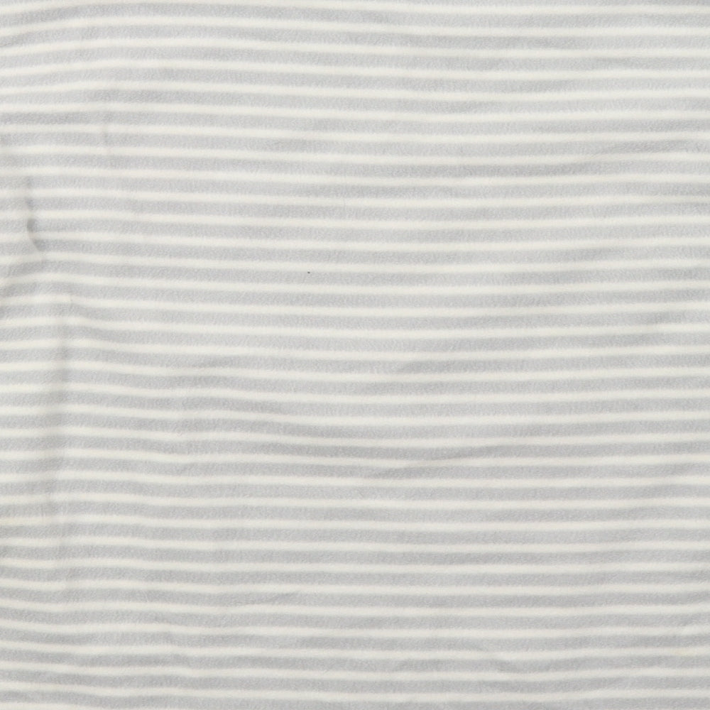 luxe leisure Womens Grey Striped Pyjama Top Size M