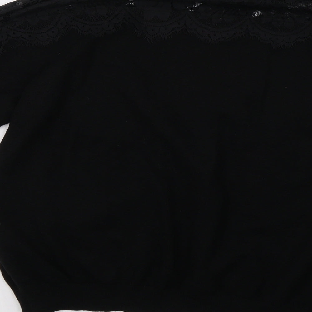 Primark Womens Black Pullover Sweatshirt Size 12