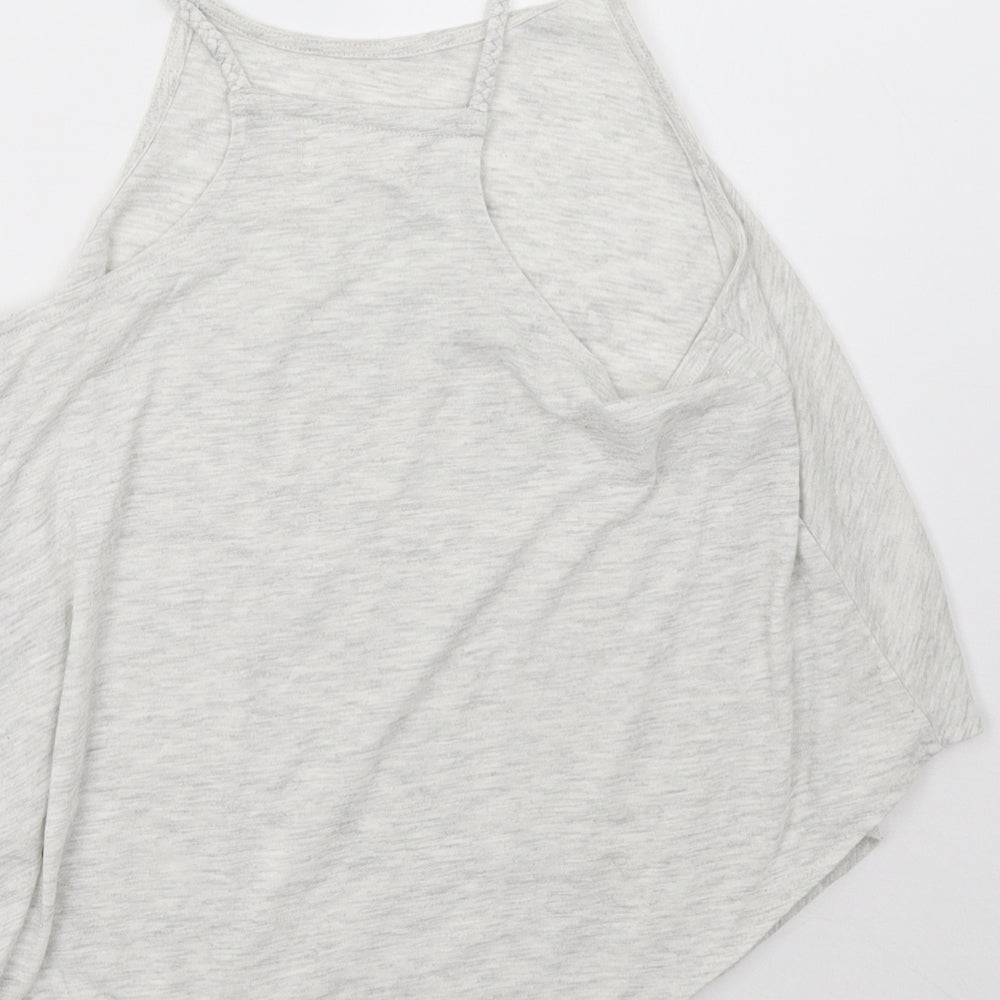 H&M Girls Grey Basic T-Shirt Size 10 Years