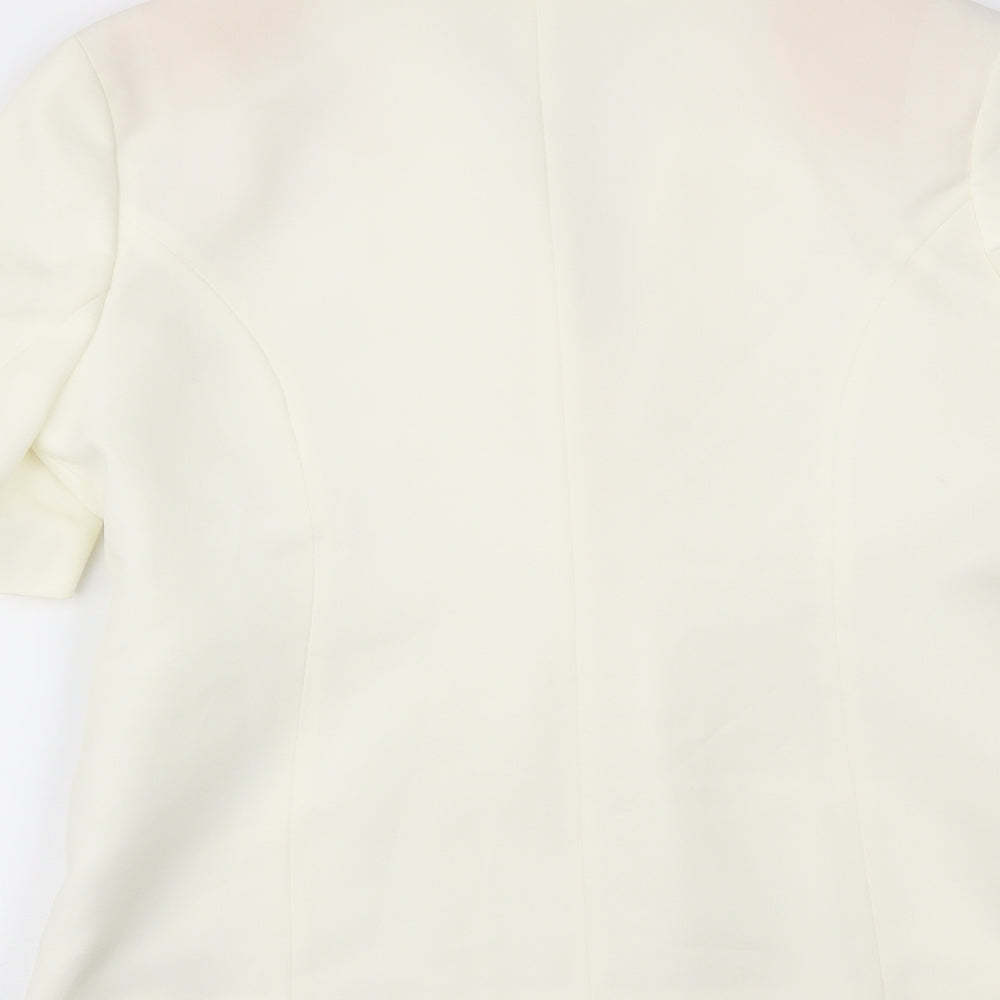 slimma Womens Ivory Jacket Blazer Size 14