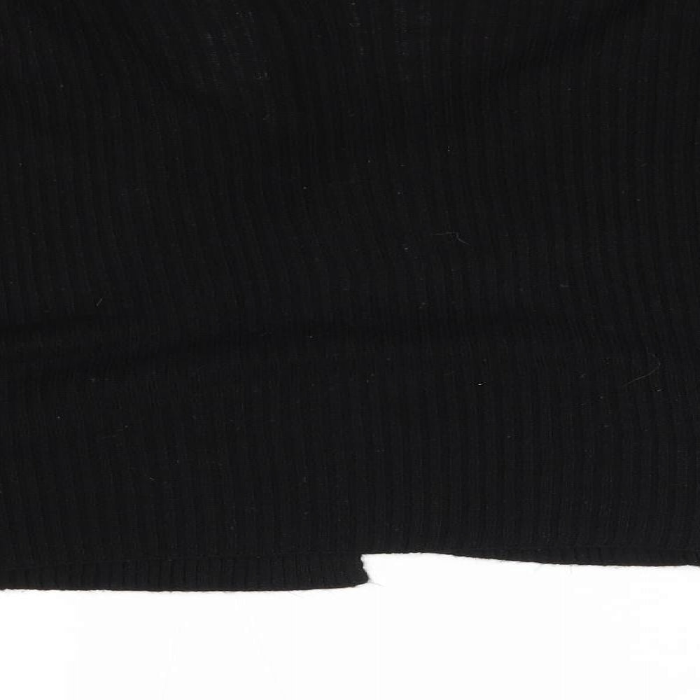 Prettyllittlething Womens Black Cape Jumper Size S