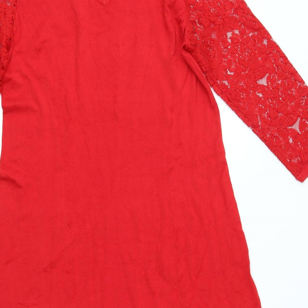 F&F Womens Red A-Line Size 14