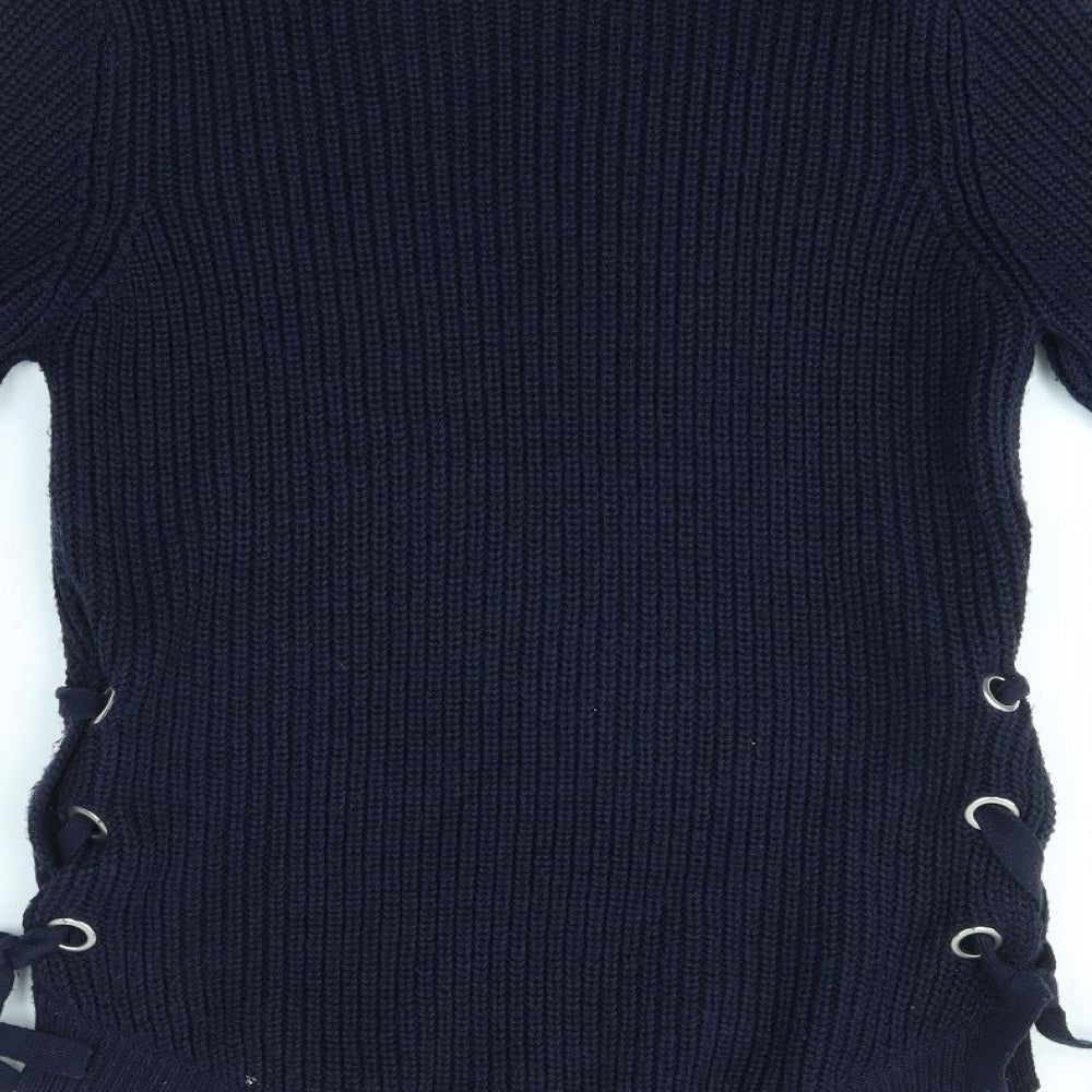 Peacocks Womens Blue Pullover Jumper Size S