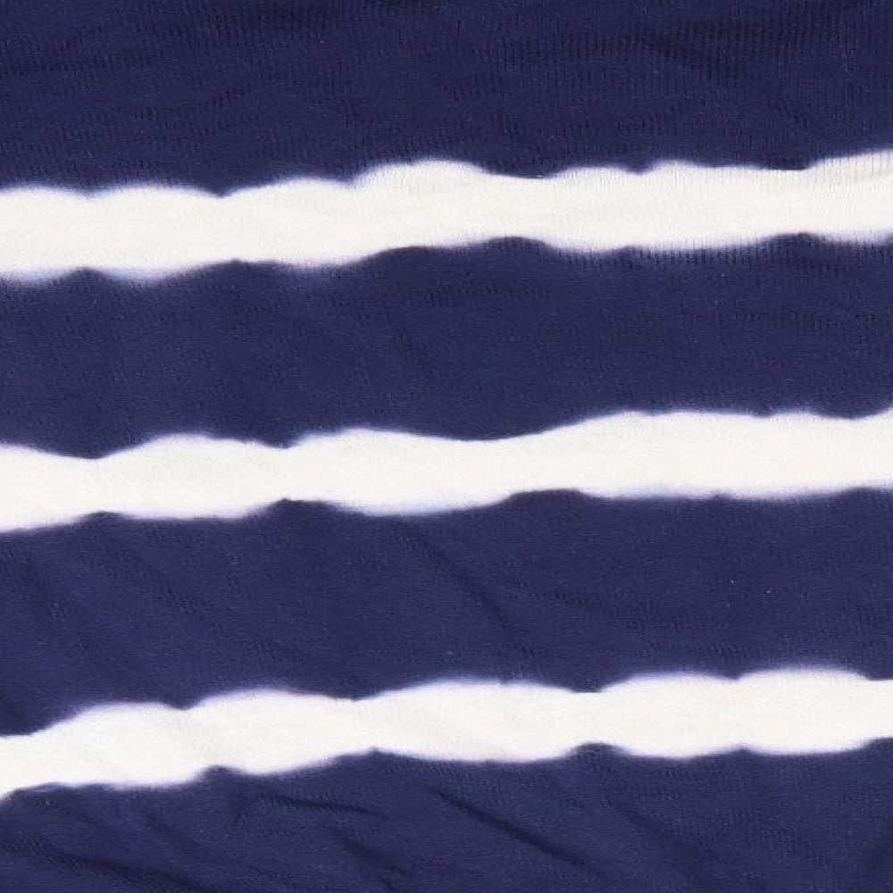 New Look Womens Blue Striped Pullover Jumper Size 6