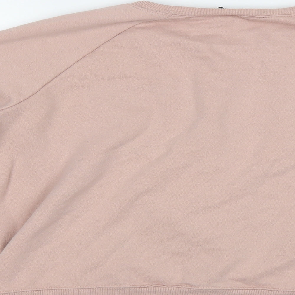 New Look Womens Pink Pullover Sweatshirt Size 14 - Love
