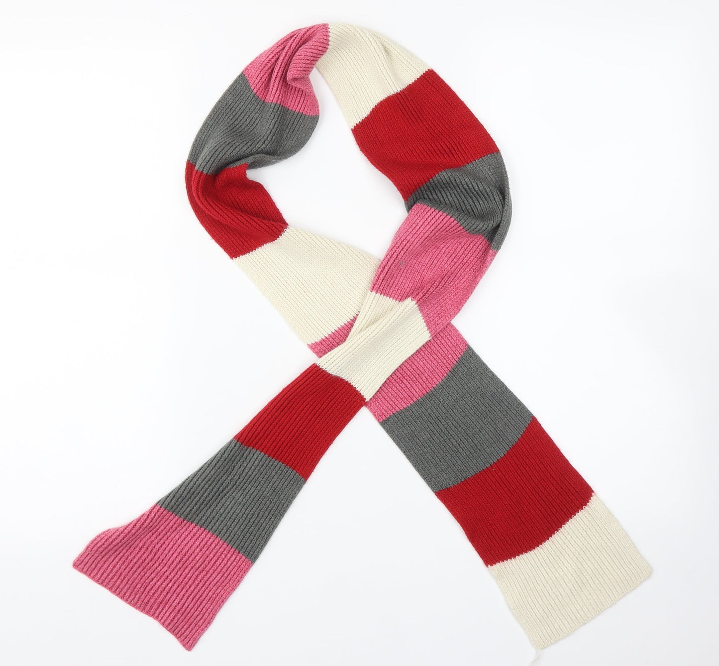 Preworn Womens Multicoloured Striped Scarf