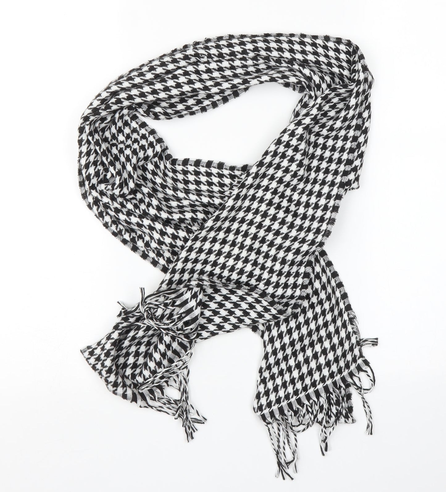 Preworn Womens Multicoloured Houndstooth Scarf