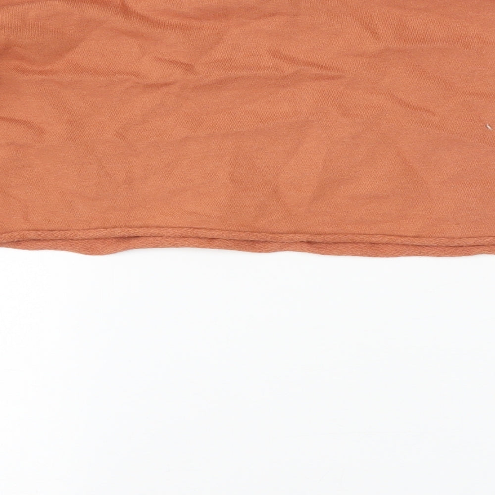 PRETTYLITTLETHING Womens Orange Pullover Sweatshirt Size 10 - Cropped