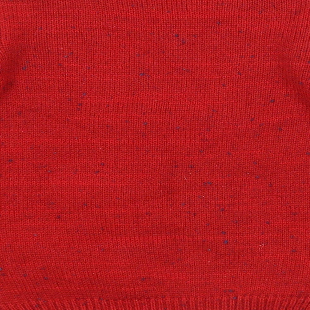 George Baby Red Pullover Jumper Size 9-12 Months